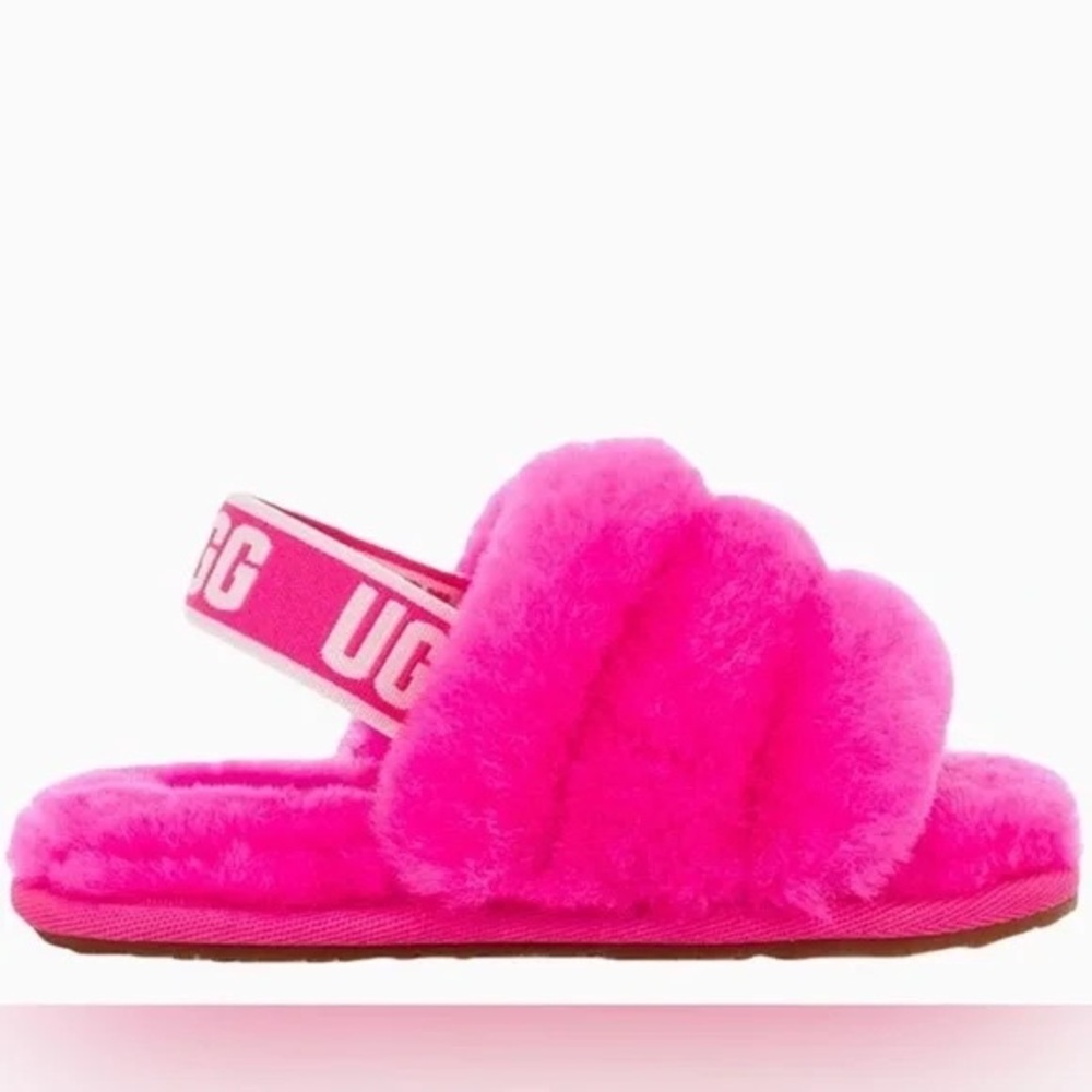 UGG Baby Fluffy Pink Slippers